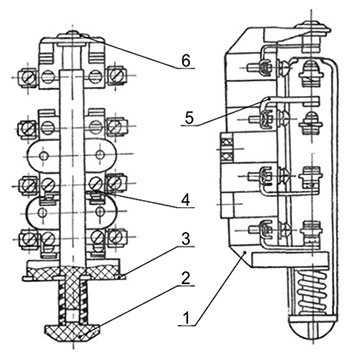 Рис.4 - Блок-контакт контактора КТ