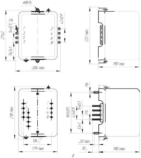Габаритные размеры ДЗТ-11